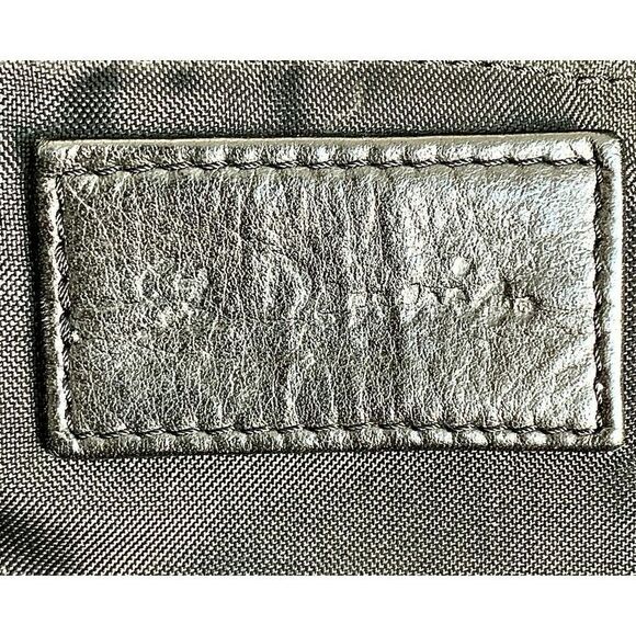 LARGE ST DENIS BLACK NYLON BLACK LEATHER TRIM HANDLES TOTE SHOULDER BAG HANDBAG - Picture 12 of 12